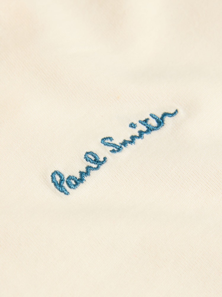 Bela - Paul Smith Junior dečki kratek rokav; Polo majice s kratkimi rokavi Artist Quarter Zip - Slika 10 iz 10