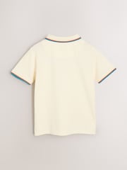 Bela - Paul Smith Junior dečki kratek rokav; Polo majice s kratkimi rokavi Artist Quarter Zip - Slika 7 iz 10