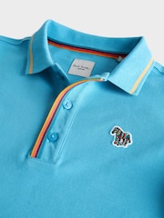 Paul Smith Junior Boys Short Sleeve Zebra Print Polo Shirt - Image 7 of 9