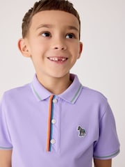 Paul Smith Junior Boys Short Sleeve Zebra Print Polo Shirt - Image 3 of 9