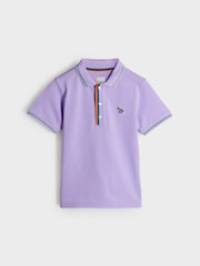 Paul Smith Junior Boys Short Sleeve Zebra Print Polo Shirt - Image 5 of 9