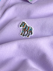 Paul Smith Junior Boys Short Sleeve Zebra Print Polo Shirt - Image 8 of 9