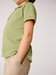 Paul Smith Junior Boys Short Sleeve Signature Polo Shirt - Image 4 of 9