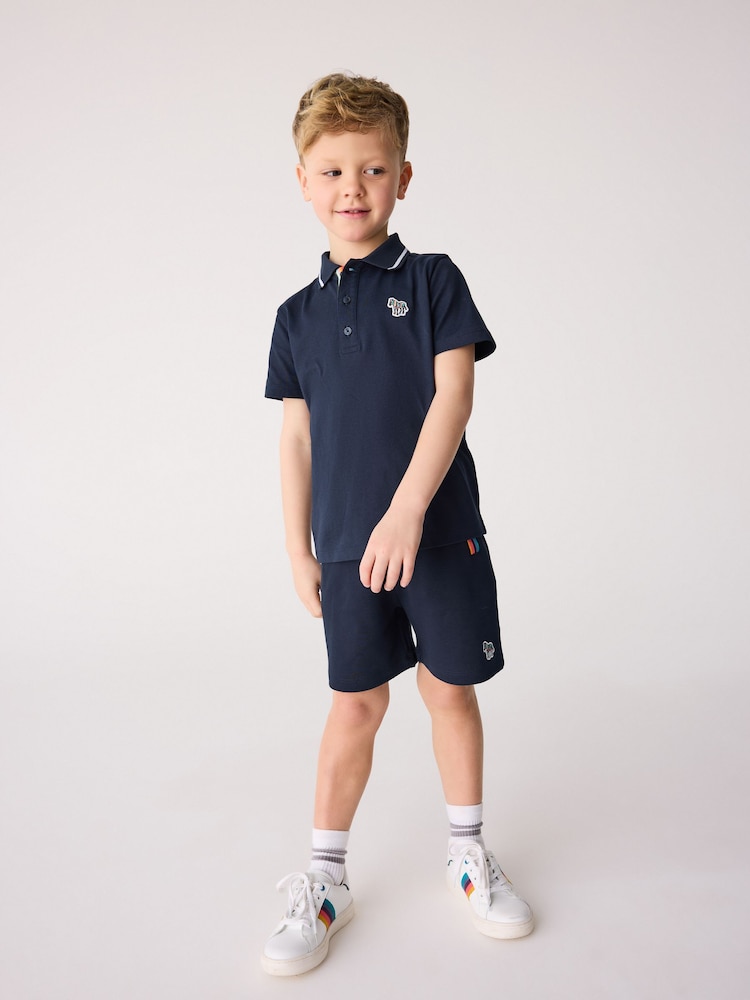 Marineblau - Paul Smith Junior Boys Polo Shirt and Shorts Set - Bild 1 von 10 Marineblau - Paul Smith Junior Boys Polo Shirt and Shorts Set - Bild 1 von 10