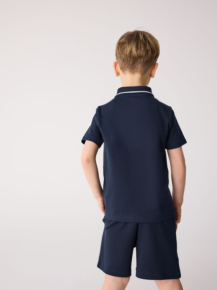 Marineblau - Paul Smith Junior Boys Polo Shirt and Shorts Set - Bild 2 von 10 Marineblau - Paul Smith Junior Boys Polo Shirt and Shorts Set - Bild 2 von 10