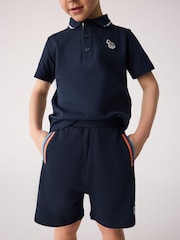 Marineblau - Paul Smith Junior Boys Polo Shirt and Shorts Set - Bild 4 von 5