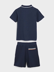 Marineblau - Paul Smith Junior Boys Polo Shirt and Shorts Set - Bild 7 von 10
