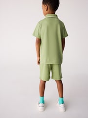 Grün - Paul Smith Junior Boys Polo Shirt and Shorts Set - Bild 2 von 4