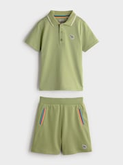 Grün - Paul Smith Junior Boys Polo Shirt and Shorts Set - Bild 5 von 8