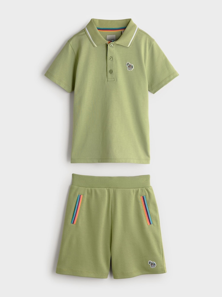 Paul Smith Junior Boys Polo Shirt and Shorts Set - Image 5 of 8