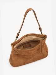 Rjava - Off The Hook Amos Suede Fold Over Shoulder Bag - Slika 3 iz 6