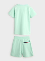 Mintgrün - Paul Smith Junior Jungen Set mit Top und Shorts - Bild 7 von 10