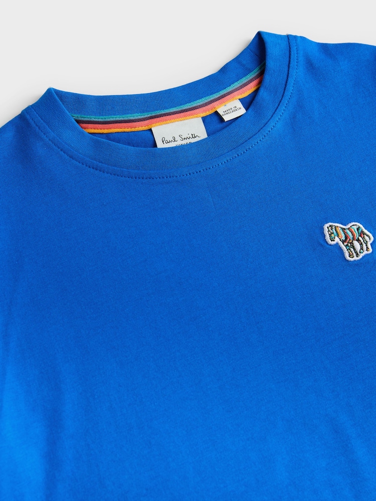 Paul Smith Junior Boys Blue/White/Grey Signature T-Shirts Set 5 Pack - Image 9 of 10
