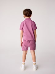 Pink - Paul Smith Junior Boys Polo Shirt and Shorts Set - Bild 2 von 6