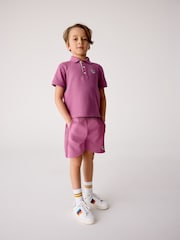 Pink - Paul Smith Junior Boys Polo Shirt and Shorts Set - Bild 3 von 6
