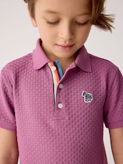 Pink - Paul Smith Junior Boys Polo Shirt and Shorts Set - Bild 6 von 6