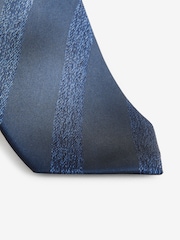 Blue Tonal Stripe Silk Design Tie - Image 2 of 3