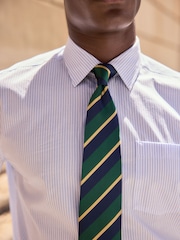 Green/Blue Stripe Pattern Tie - Image 1 of 5