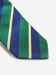 Green/Blue Stripe Pattern Tie - Image 5 of 5