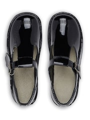 Kickers Black Patent T-Bar Leather Shoes - Image 6 of 6