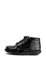 Kickers Black Kick Hi Vegan Patent Shoes - Image 2 of 6