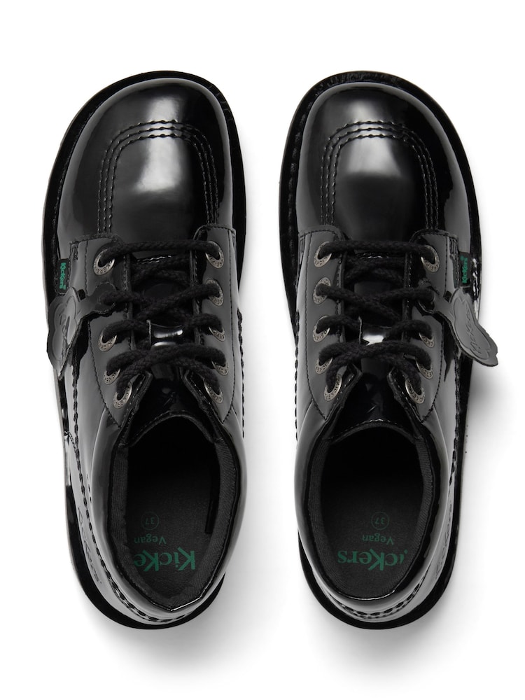 Kickers Black Kick Hi Vegan Patent Shoes - Image 6 of 6
