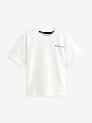 Белый/Леопардовый - smALLSAINTS Oversized Girls Underground Crew T-Shirt - Image 5 of 8