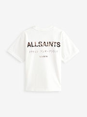 Белый/Леопардовый - smALLSAINTS Oversized Girls Underground Crew T-Shirt - Image 6 of 8