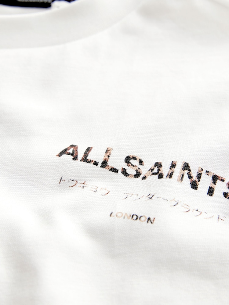 Wit/met luipaardprint - smALLSAINTS Oversized Girls Underground Crew T-Shirt - Image 7 of 8