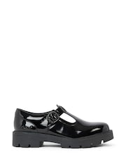 Kickers Black Patent Kori T-Bar Leather Shoes - Image 1 of 7