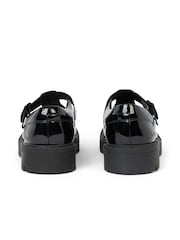 Kickers Black Patent Kori T-Bar Leather Shoes - Image 4 of 7