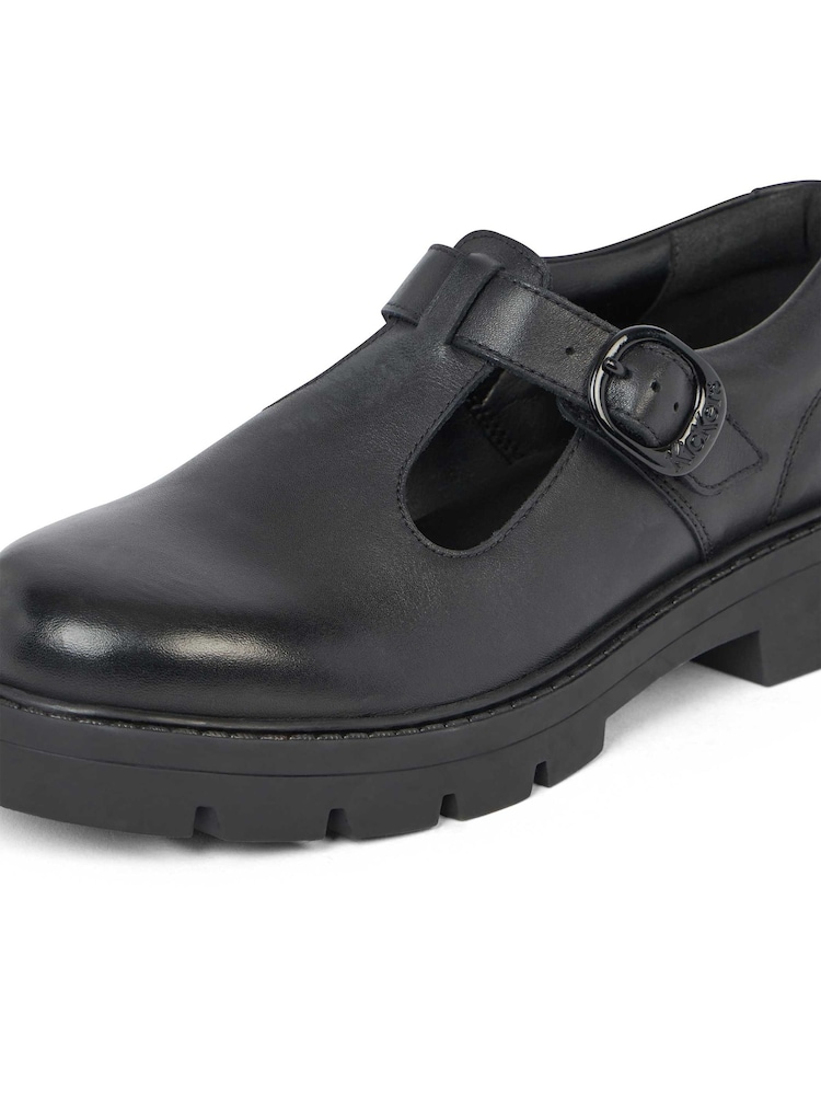 Kickers Black Leather Kori T-Bar Leather Shoes - Image 6 of 6