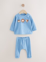 Blue Childrenswear Blue 2 Piece Top & Leggings Set - Image 1 of 1