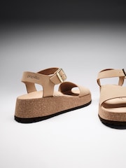 Birkenstock Sand Glenda Nubuck Wedge Sandals - Image 2 of 4