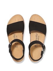 Birkenstock Black Glenda Nubuck Wedge Sandals - Image 3 of 3