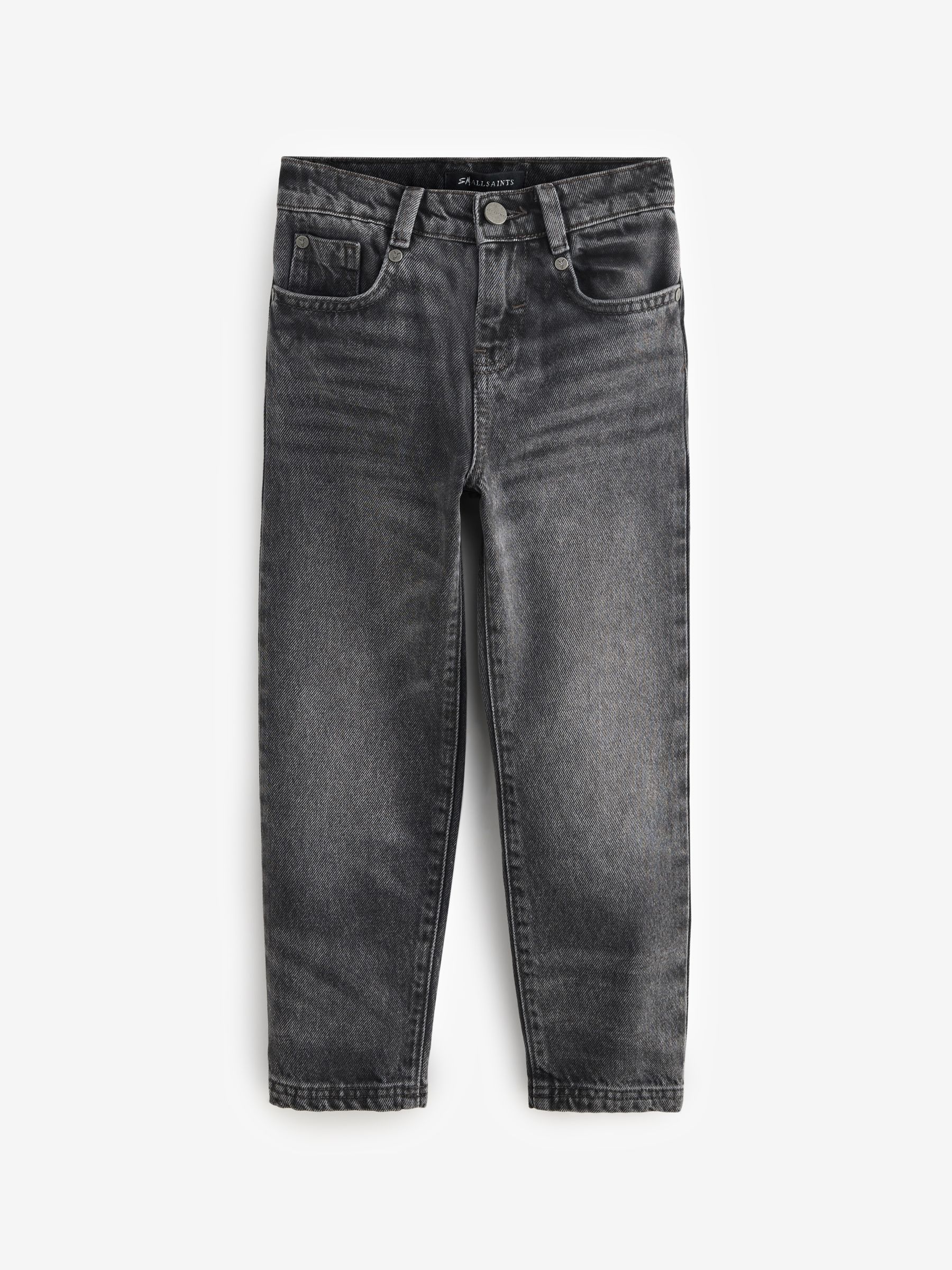 Buy smALLSAINTS Charcoal Grey Boys Straight Fit Denim 100% Cotton
