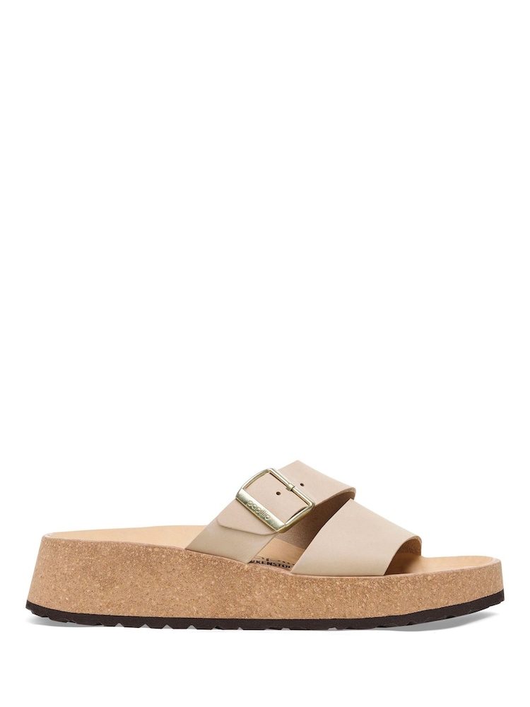 Birkenstock Sand Almina Nubuck Wedges Sandals - Image 1 of 3