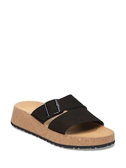 Birkenstock Black Almina Nubuck Wedges Sandals - Image 2 of 3