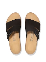 Birkenstock Black Almina Nubuck Wedges Sandals - Image 3 of 3