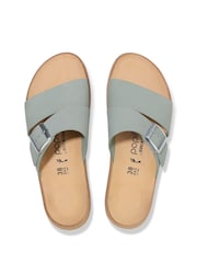 Birkenstock Sage Green Almina Nubuck Wedges Sandals - Image 5 of 5