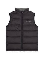 Jack Wills Black Boys Classic Gilet - Image 1 of 3