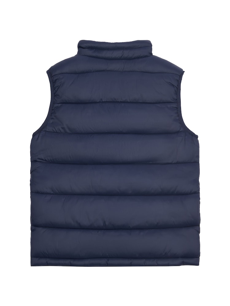 Jack Wills Blue Marl Boys Classic Gilet - Image 2 of 3
