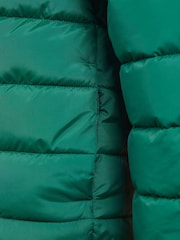 Jack Wills Green Boys Classic Hooded Puffer Jacket - Image 6 of 6
