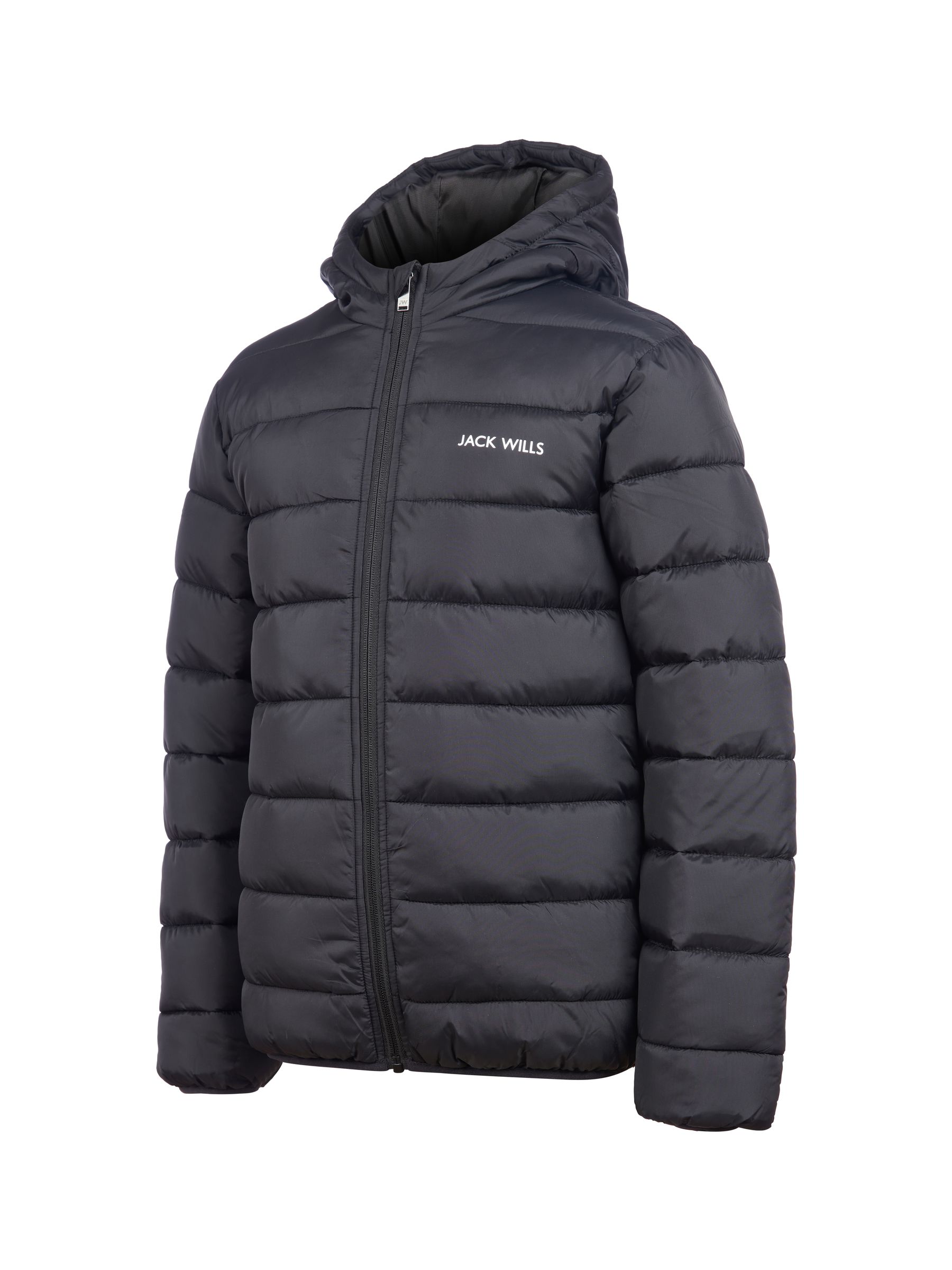 Jack wills black puffer coat deals