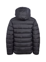 Jack Wills Black Boys Classic Hooded Puffer Jacket - Image 3 of 6
