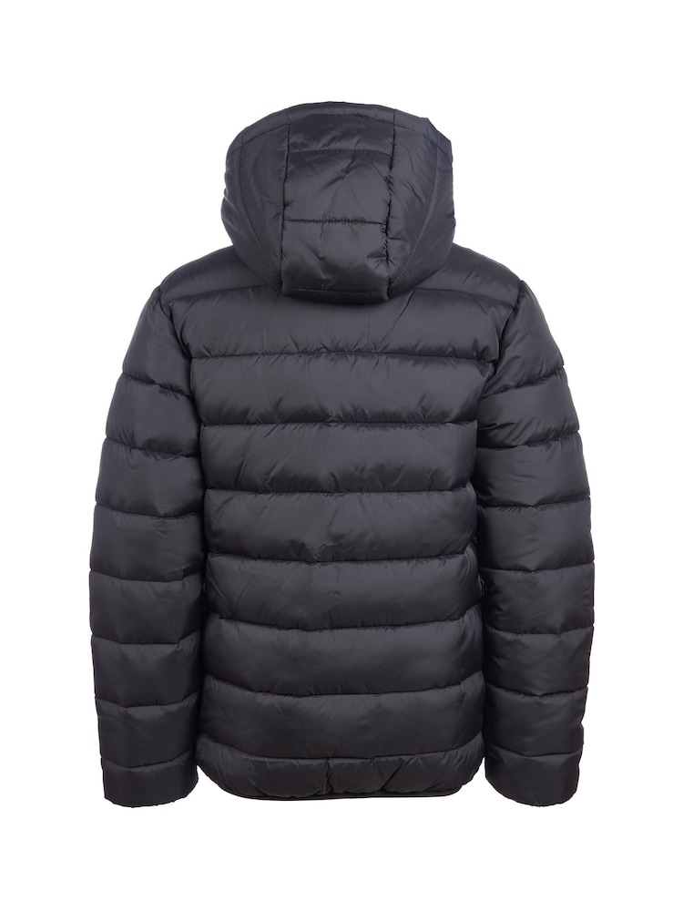 Jack Wills Black Boys Classic Hooded Puffer Jacket - Image 3 of 6