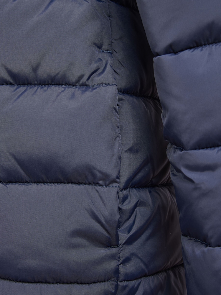 Jack Wills Blue Boys Classic Hooded Puffer Jacket - Image 6 of 6