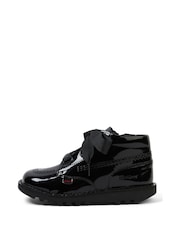 Kickers Black Kick Hi Ribbon Patent Shoes - Image 1 of 5