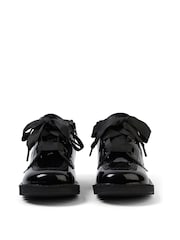 Kickers Black Kick Hi Ribbon Patent Shoes - Image 2 of 5