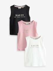 Baker by Ted Baker Multi Racer Vests 3 Pack - Image 1 of 7